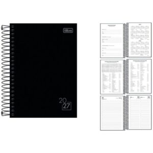 Agenda 2027 Spice Esp Preta 160F 140X200MM - Imagem 1