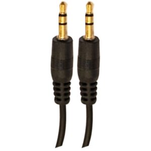 Cabo de Audio P2XP2 Estereo 1,0M Preto - Imagem 1