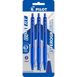 Caneta Esferografica Retratil Bp-1 0.7 Azul - Imagem 1