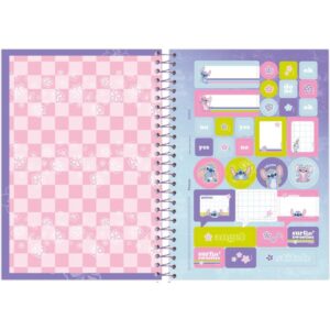 Caderno Espiral 1/4 Capa Dura Stitch 80FLS. - Imagem 5