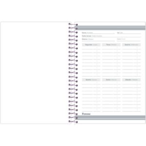 Caderno Espiral 1/4 Capa Dura Stitch 80FLS. - Imagem 6