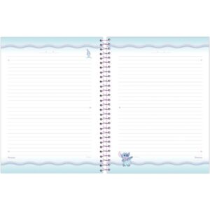 Caderno 01X1 Cp.dura Colegial Stitch 80FLS. - Imagem 9