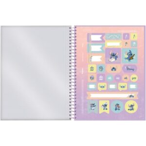 Caderno 10X1 Cp.dura Colegial Stitch 160FLS. - Imagem 5