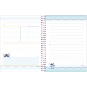 Caderno 10X1 Cp.dura Colegial Stitch 160FLS. - Imagem 8