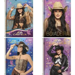 Caderno 01X1 Capa Dura Ana Castela 80FLS. - Imagem 1