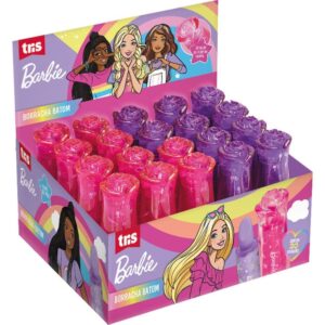 Borracha Decorada Barbie Batom 2 Cores - Imagem 1