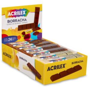 Borracha Decorada Chocolate Sortida - Imagem 1