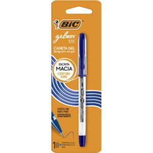 Caneta Gel Bic Gelocity Azul - Imagem 1