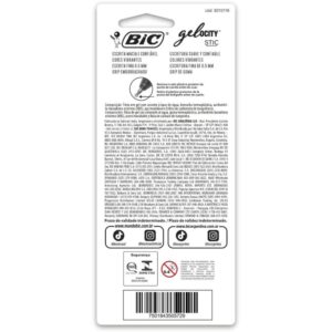 Caneta Gel Bic Gelocity Az/Pt/Vm - Imagem 3