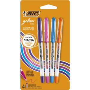 Caneta Gel Bic Gelocity 4 Cores - Imagem 1