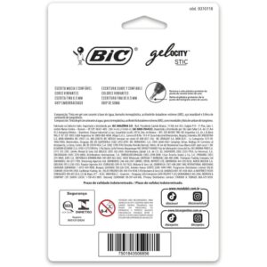 Caneta Gel Bic Gelocity 8 Cores - Imagem 3