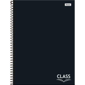 Caderno 10X1 Capa Dura Class Preto 160FLS. - Imagem 1