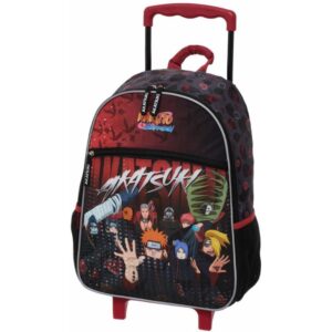 Mochila Infantil com Rodinha Naruto Akatsuki Rising - Imagem 1