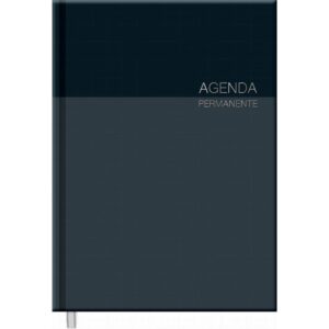 Agenda Permanente Preta Executiva 192F.145X205MM - Imagem 1