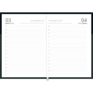 Agenda Permanente Preta Executiva 192F.145X205MM - Imagem 4