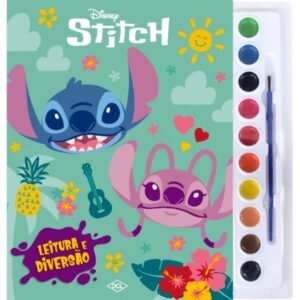 Livro Aquarela Stitch 29X28,5CM 16PGS - Imagem 1