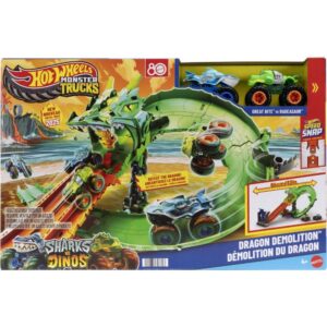 Hot Wheels Pista Monster Truck Destruicao do Dragao - Imagem 11
