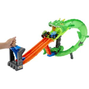 Hot Wheels Pista Monster Truck Destruicao do Dragao - Imagem 2