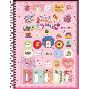 Caderno 01X1 Capa Dura Bloom 80FLS. - Imagem 3