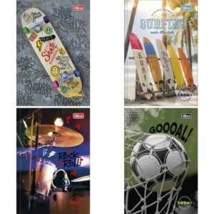 Caderno Brochura 1/4 Capa Dura Zoom+ 96FLS. Masculino - Imagem 1