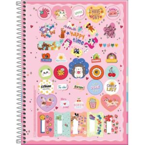 Caderno 01X1 Capa Dura Like+ 96FLS. Feminino - Imagem 3