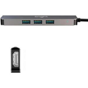 Hub USB Tipo C 3.0+HDMI 4K 3 Porta - Imagem 2