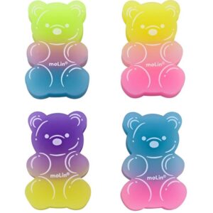 Borracha Decorada Love Urso 4 Cores - Imagem 2