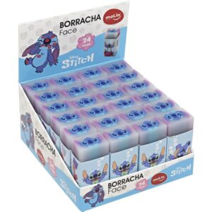 Borracha Decorada Stitch Face - Imagem 1
