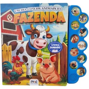 Livro Sonoro Animais Fazenda 28,5X26,7 10P - Imagem 1