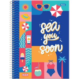 Caderno 10X1 Capa Dura High Feminino 160FLS. - Imagem 2