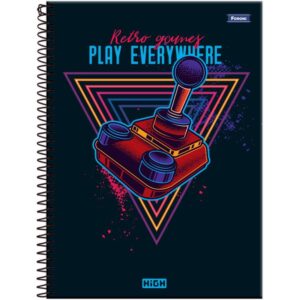 Caderno 15X1 Capa Dura High Masculino 240FLS. - Imagem 2