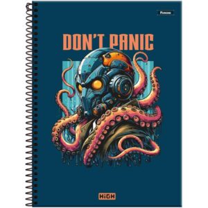 Caderno 15X1 Capa Dura High Masculino 240FLS. - Imagem 3