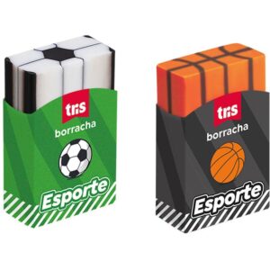 Borracha Decorada Tris Esporte 2 Modelos - Imagem 1