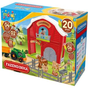 Brinquedo Educativo Fazendinha 21 Pecas - Imagem 1