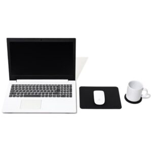 Mouse Pad Courino Preto 22X18CM - Imagem 3