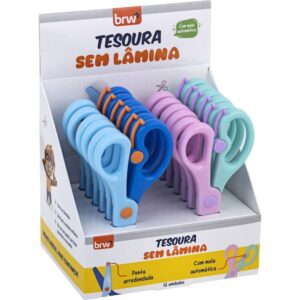 Tesoura Escolar com Mola sem Lamina 13CM (S) - Imagem 4