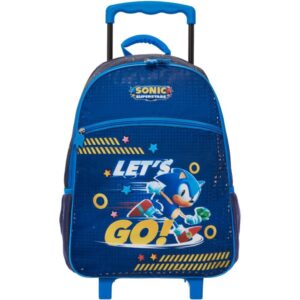 Mochila Infantil com Rodinha Sonic Lets Go - Imagem 1