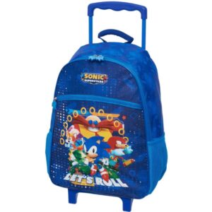 Mochila Infantil com Rodinha Sonic Superstars - Imagem 1