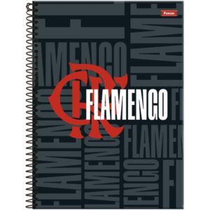 Caderno Espiral 1/4 Capa Dura Flamengo 80FLS.