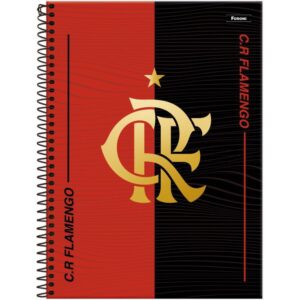 Caderno Espiral 1/4 Capa Dura Flamengo 80FLS. - Imagem 3