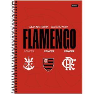 Caderno Espiral 1/4 Capa Dura Flamengo 80FLS. - Imagem 4