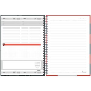 Caderno Espiral 1/4 Capa Dura Flamengo 80FLS. - Imagem 7