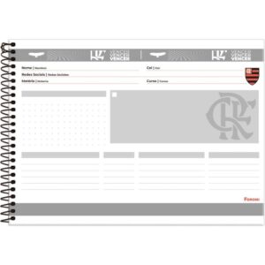 Caderno Desenho Univ Capa Dura Flamengo 80FLS. - Imagem 4