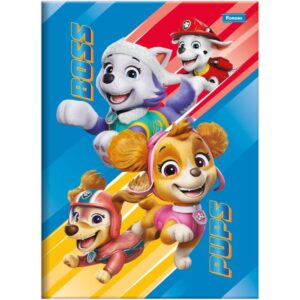 Caderno Brochura 1/4 Capa Dura Patrulha Canina 48FLS. - Imagem 4
