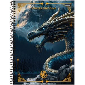 Caderno 01X1 Capa Dura Drakos 80FLS. - Imagem 4