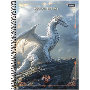 Caderno 10X1 Capa Dura Drakos 160FLS. - Imagem 4