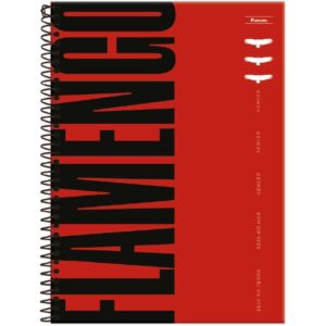 Caderno 01X1 Capa Dura Flamengo Fit 80FLS. - Imagem 4