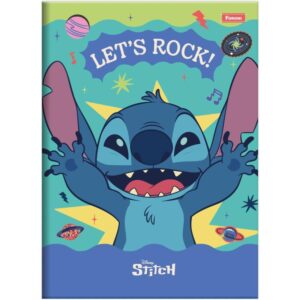 Caderno Brochura 1/4 Capa Dura Stitch 80FLS.
