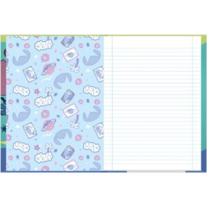 Caderno Brochura 1/4 Capa Dura Stitch 80FLS. - Imagem 5