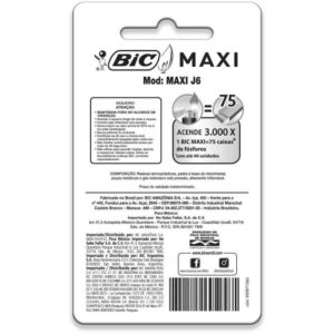 Isqueiro Descartavel Bic Maxi a Gas Cx.c/36 Blister - Imagem 4